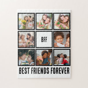 Anpassningsbar BFF Bästa vänner för 8 fotosamlinga Pussel