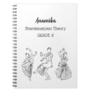 Anpassningsbar Bharatanatyam dansteori Spiral Anteckningsbok
