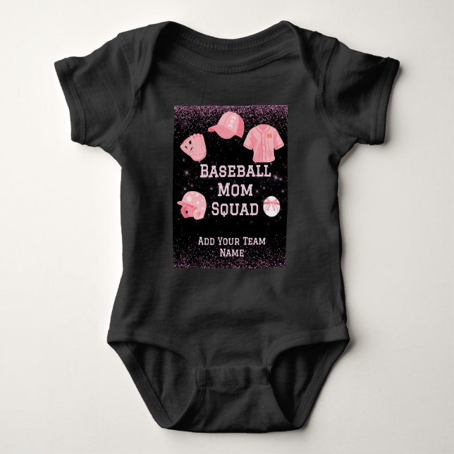 Anpassningsbar Bib för Baseball Mamma Liga  T Shirt (Framsida)