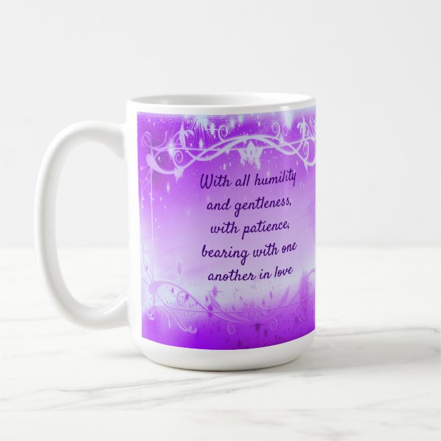 Anpassningsbar bibelvers - 15 oz. Mugg (Vänster)