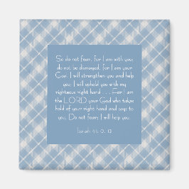 Anpassningsbar Bibelvers Jesaja 41:10, 13 Magnet