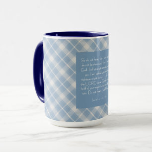 Anpassningsbar Bibelvers Jesaja 41:10, 13 Mugg