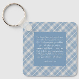 Anpassningsbar Bibelvers Jesaja 41:10, 13 Nyckelring