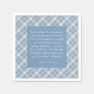 Anpassningsbar Bibelvers Jesaja 41:10, 13 Pappersservett