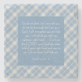 Anpassningsbar Bibelvers Jesaja 41:10, 13 Stenunderlägg