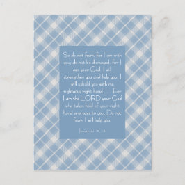 Anpassningsbar Bibelvers Jesaja 41:10, 13 Vykort