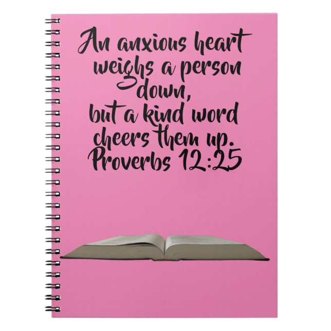 Anpassningsbar Bible Verse Bible Study Anteckningsbok (Framsidan)