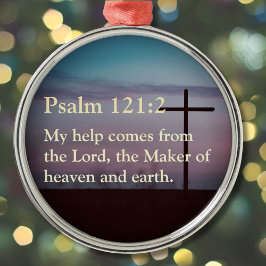 Anpassningsbar Bible Verse Quote Christian Gifts f Julgransprydnad Metall