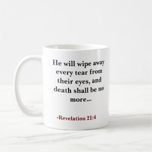 Anpassningsbar Bible-versen kommer att torka bort Kaffemugg