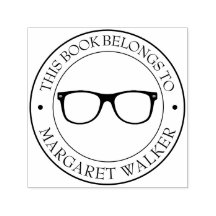 Anpassningsbar Bibliotek Bok Frimärke - Ex Libris 