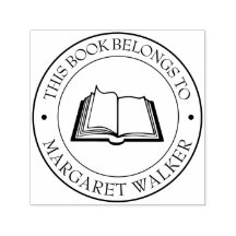 Anpassningsbar Bibliotek Bok Frimärke - Ex Libris 