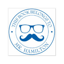 Anpassningsbar Bibliotek Bok Frimärke - Ex Libris 