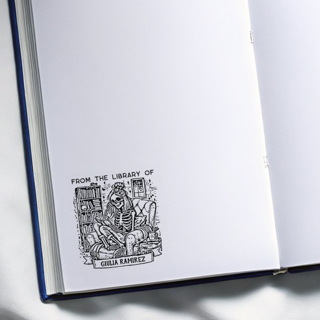 Anpassningsbar Bibliotek Skull Stämpel (Skapare uppladdad)