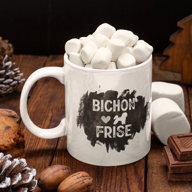 Anpassningsbar Bichon Frisé Pappa Fars dag Hund äl Kaffemugg (Skapare uppladdad)