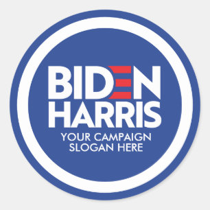 Anpassningsbar Biden Harris 2024 Kampanj Slogan Runt Klistermärke