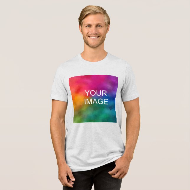 Anpassningsbar Bild eller Logotyp Modern Manar Whi T Shirt (Framsida Full)