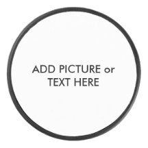 Anpassningsbar Bild eller texthockey puck