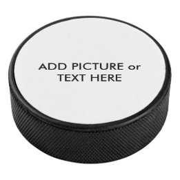 Anpassningsbar Bild eller texthockey puck