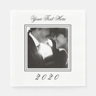 Anpassningsbar Bild Foto Birthday Napkins Pappersservett