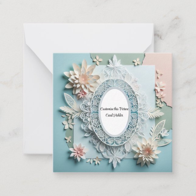 Anpassningsbar Bild Holder Anteckningskort (Framsida)