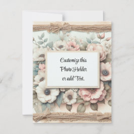 Anpassningsbar Bild Holder Tack Kort