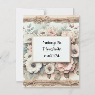 Anpassningsbar Bild Holder Tack Kort