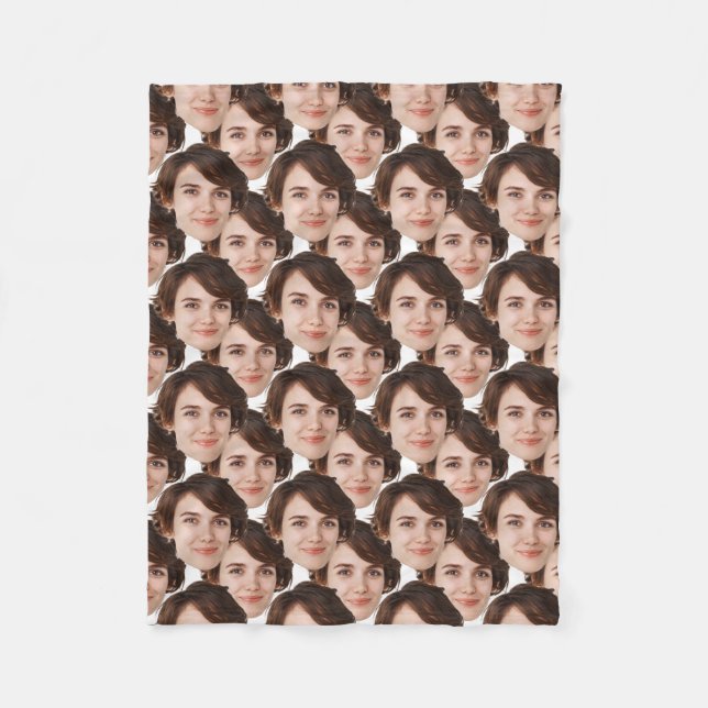 Anpassningsbar Bild Skriv ut blanksteg, Personlig- Fleecefilt (Framsidan)