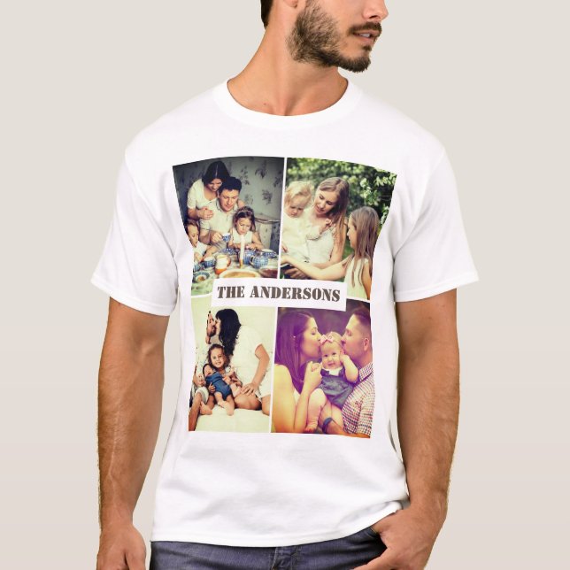Anpassningsbar bilder med text t shirt (Framsida)