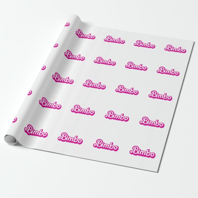 Anpassningsbar Bimbo Presentpapper (Utrullad)