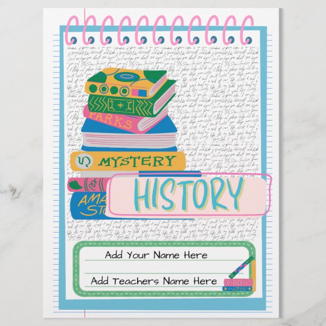 Anpassningsbar Binder Cover | Redigerbar design Reklamblad (Framsidan)