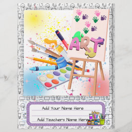 Anpassningsbar Binder Cover | Redigerbar design Reklamblad