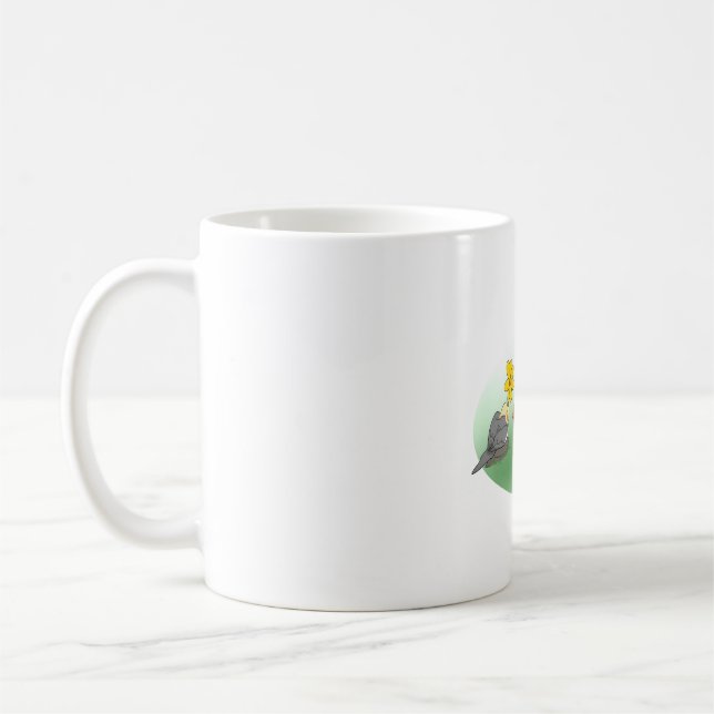 Anpassningsbar Birb Doodle Kaffemugg (Vänster)