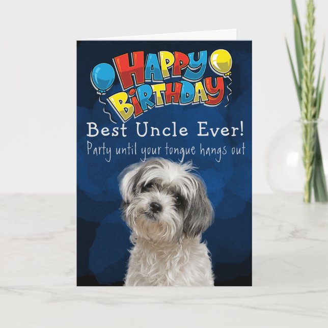 Anpassningsbar Birthday Card Best farbror nånsin Tack Kort (Framsida)