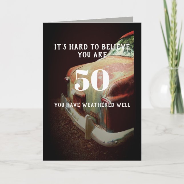 anpassningsbar Birthday Card humor personifierar a Kort (Framsida)