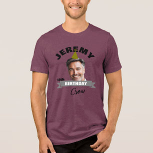 Anpassningsbar Birthday Crew Shirt with Namn, Year T