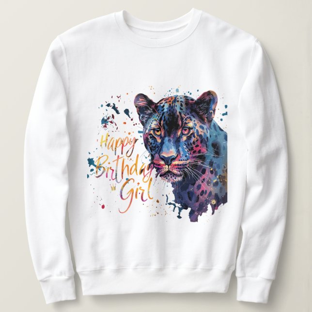 Anpassningsbar Birthday Girl Shirt T (Design framsida)