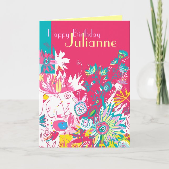 Anpassningsbar Birthday Kort (Framsida)