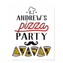 Anpassningsbar Birthday Pizza Party Sign