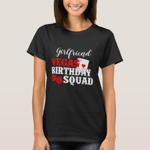 Anpassningsbar Birthday Squad Vegas Matching T-Shi T Shirt
