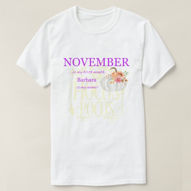 Anpassningsbar Birthday Tee (Design framsida)