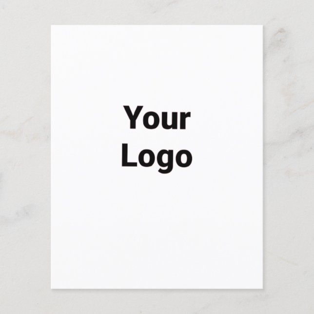 anpassningsbar blå lila svart löv lägga till logot flygblad (Framsidan)