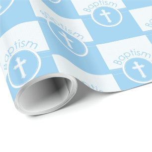 Anpassningsbar, blå pojke Guds barn dop Presentpapper