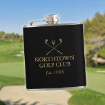 Anpassningsbar Black and Guld Golf Klubb Namn Fickplunta<br><div class="desc">Dessa klubbar har en klassisk golfplatta och golfplatta boll är perfekta för alla golfklubbar och golfklubbar. Anpassa till namn i golfområdet namn och till det år då golfklubben inrättades. Designad av Thisisnotme©</div>