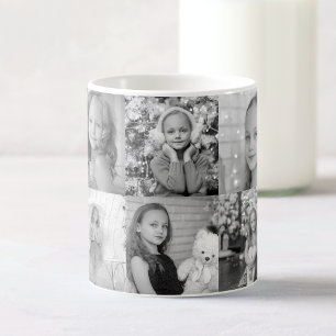 Anpassningsbar Black and White 10 Memories Foto Co Magisk Mugg