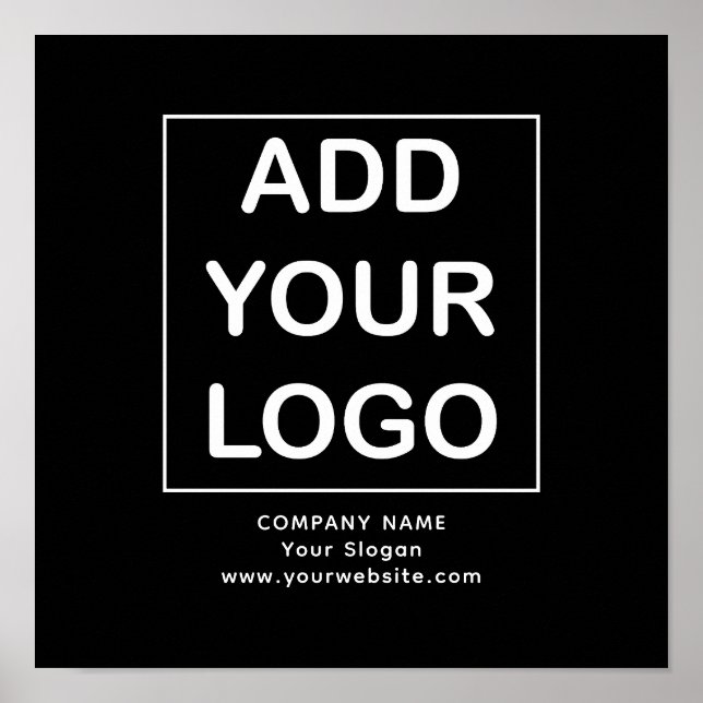 Anpassningsbar Black and White Business Company Lo Poster (Framsidan)