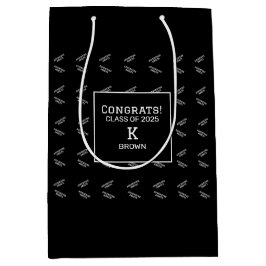 Anpassningsbar Black and White Studenten Gift Bag