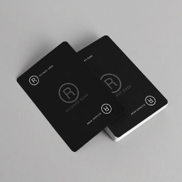 Anpassningsbar BLACK Brev & Namn Casinokort