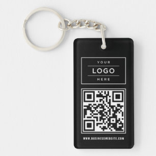 Anpassningsbar Black Business Logotyp och QR-kod f