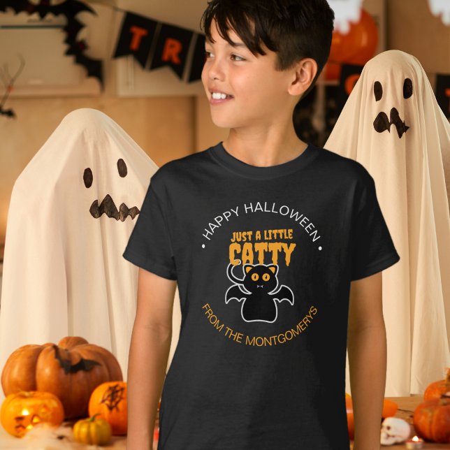 Anpassningsbar Black Cat Funny Quote Halloween fes T Shirt (Skapare uppladdad)