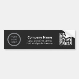 Anpassningsbar Black Company Logotyp Promotive QR Bildekal